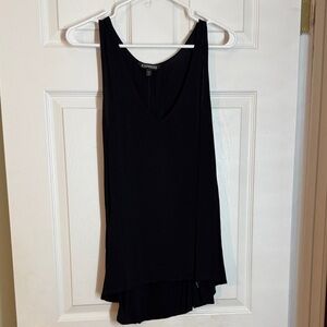 Express Flowy Black V-Neck Tank